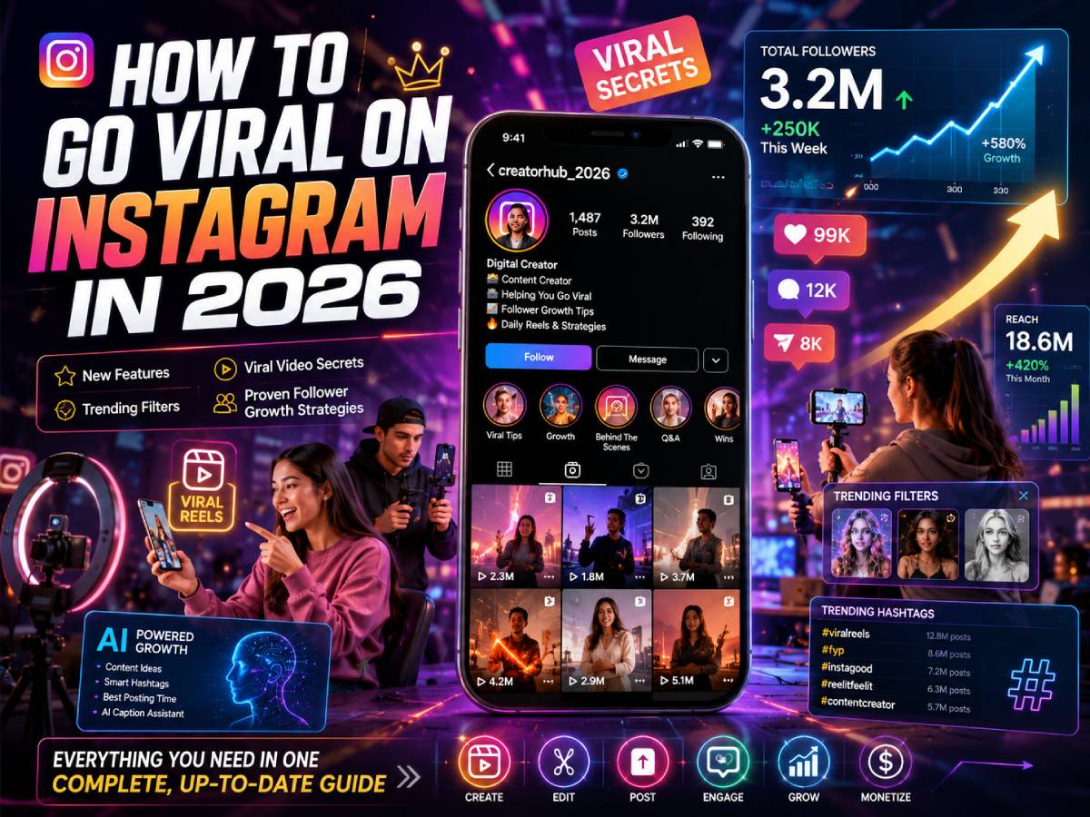 How to Go Viral on Instagram in 2026 - Complete Instagram Guide 